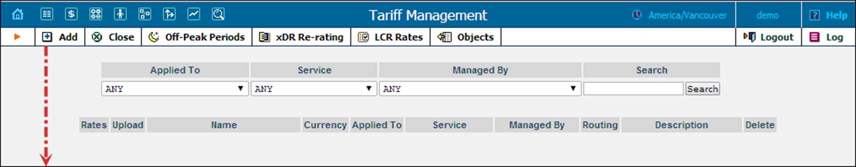 Create a tarrif for end users 