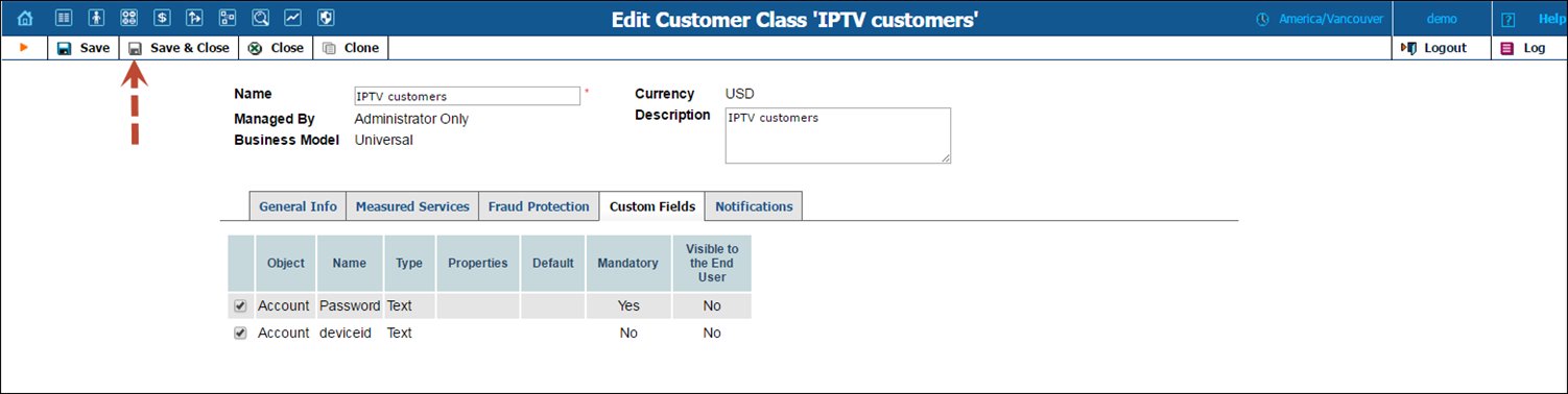 Create a customer class 