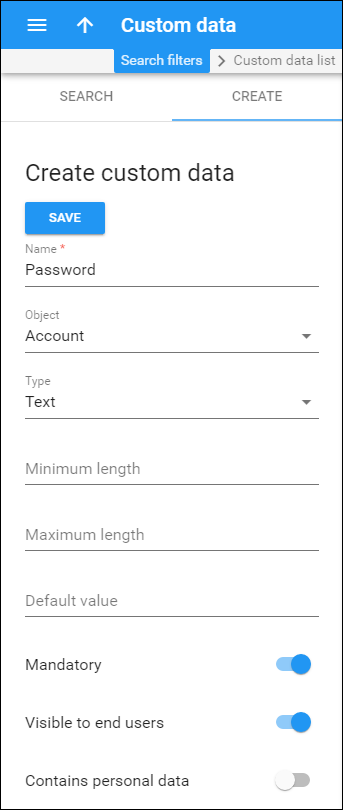 Create custom fields